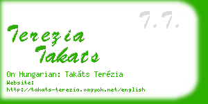 terezia takats business card