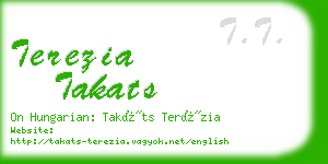 terezia takats business card